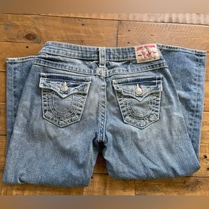 True religion womens Capri length skinny jeans size 28